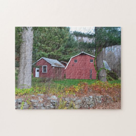 Landschuur in Connecticut Legpuzzel (Horizontaal)