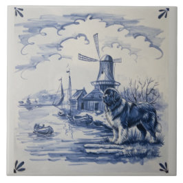 Landseer bij de Nederlandse haven Tegeltje