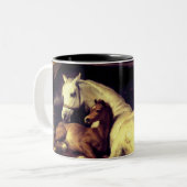 Landseer de Arab Tent Tweekleurige Koffiemok (Voorkant links)