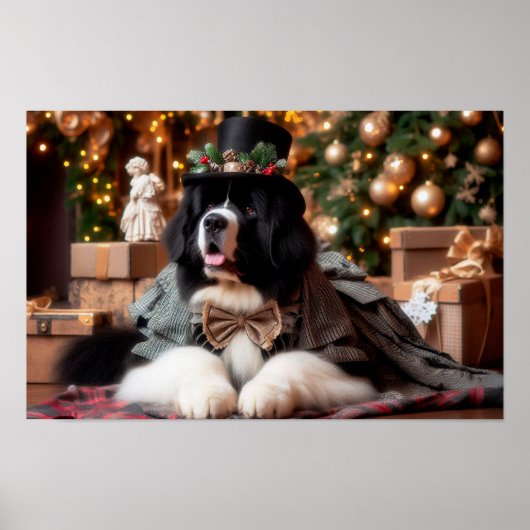 Landseer Gentleman Holiday Poster (Voorkant)