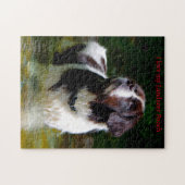 Landseer hond. legpuzzel (Horizontaal)