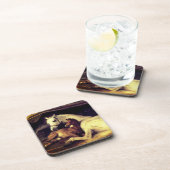 Landseer Horses Bier Onderzetter (Rechterzijde)
