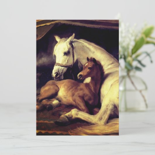 Landseer Horses Kaart (Staand voorkant)