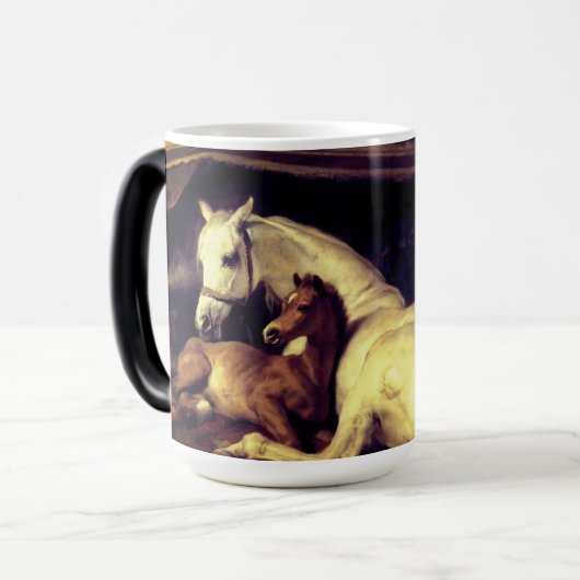 Landseer Horses Magische Mok (Voorkant links)