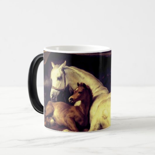 Landseer Horses Magische Mok (Voorkant links)