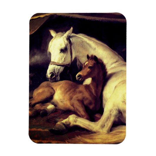 Landseer Horses Magneet (Verticaal)