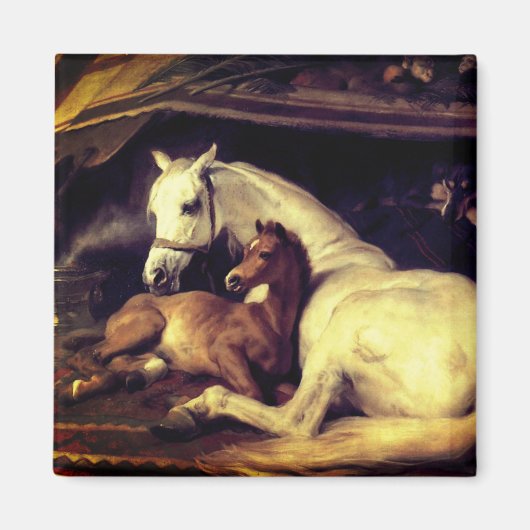 Landseer Horses Magneet (Voorkant)