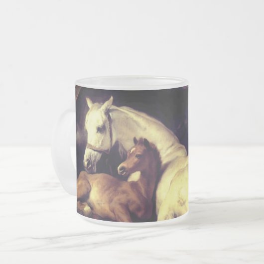 Landseer Horses Matglas Koffiemok (Voorkant links)