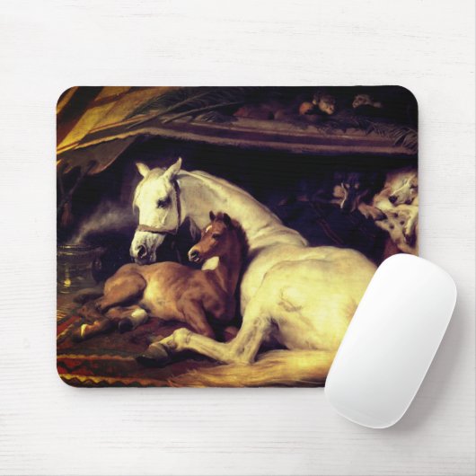 Landseer Horses Muismat (Met muis)
