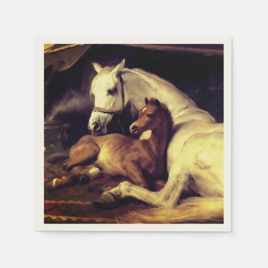 Landseer Horses Servet (Voorkant)