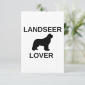 landseer liefhebber bedankkaart (Staand voorkant)