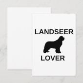 landseer liefhebber bedankkaart (Voorkant / Achterkant)