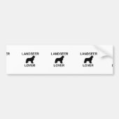 Landseer liefhebber bumpersticker (Voorkant)