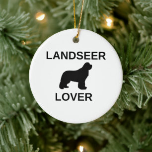 Landseer liefhebber keramisch ornament