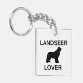 landseer liefhebber sleutelhanger (Voorkant Links)