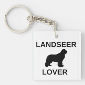 landseer liefhebber sleutelhanger (Voorkant)