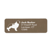 Landseer Newfoundland Dog Return Address Labels (Voorkant)