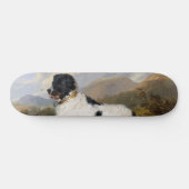 Landseer Newfoundland Dog (zwart en wit dier) Persoonlijk Skateboard (Horizontaal)