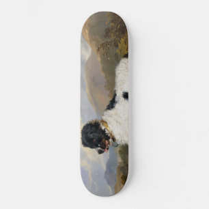 Landseer Newfoundland Dog (zwart en wit dier) Persoonlijk Skateboard