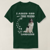 Landseer Newfoundland Gezegde Mam Dad Print, Newfi T-shirt (Design voorkant)