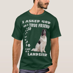 Landseer Newfoundland Gezegde Mam Dad Print, Newfi T-shirt