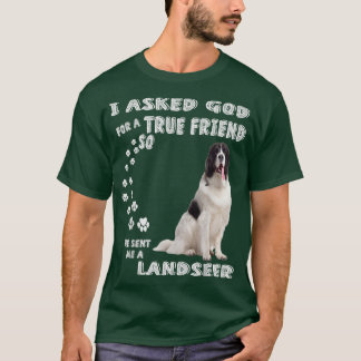 Landseer Newfoundland Gezegde Mam Dad Print, Newfi T-shirt