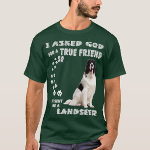 Landseer Newfoundland Gezegde mam Papa print Newfi T-shirt