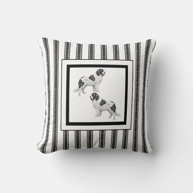 Landseer Newfoundland Sierkussen (Voorkant)