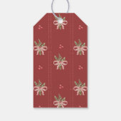 Landselijke Kerstbogen Cadeaubijsluiter Cadeaulabel (Achterkant)