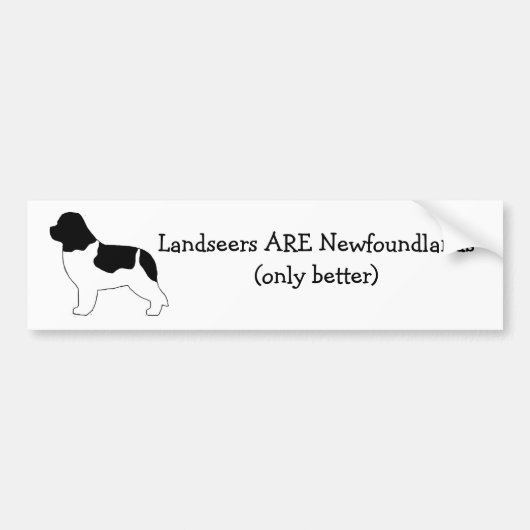 Landseurs zijn Newfoundland. Bumpersticker (Voorkant)