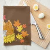 Landskip, muis, keukenhanddoek met valleder (Quarter Fold)