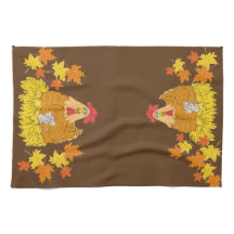 Landskip, muis, keukenhanddoek met valleder