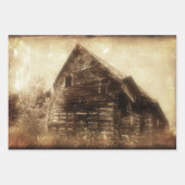 landskleding van Barn Sepia Inpakpapier Vel (Voorkant 3)