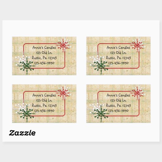 Landsneeuwvlokken Aangepaste Sticker (Vel)