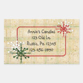 Landsneeuwvlokken Aangepaste Sticker (Voorkant)