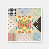 landstijl Evening Star Quilt Pattern Servetten (Voorkant)