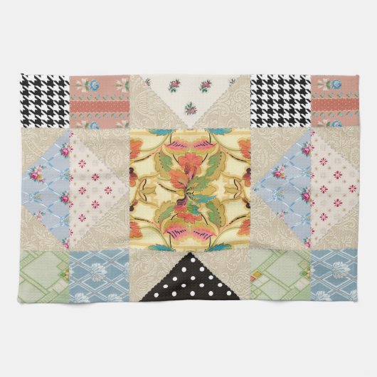  landstijl Evening Star Quilt Pattern Theedoek (Horizontaal)