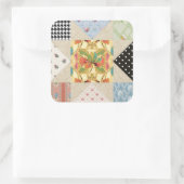  landstijl Evening Star Quilt Pattern Vierkante Sticker (Tas)