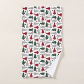 Landstijl kerstbomen — Shower Curtain Bad Handdoek (Handdoek)