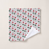 Landstijl kerstbomen — Shower Curtain Bad Handdoek (Wasdoekje)