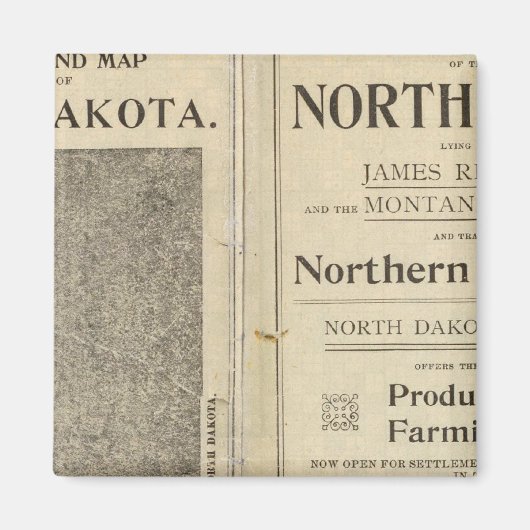 Landsubsidie van North Dakota Magneet (Voorkant)