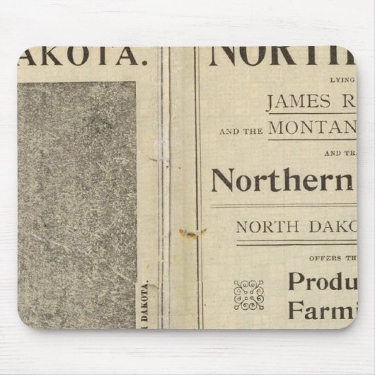 Landsubsidie van North Dakota Muismat (Voorkant)