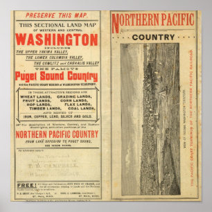 Landsubsidie Washington en Oregon Poster