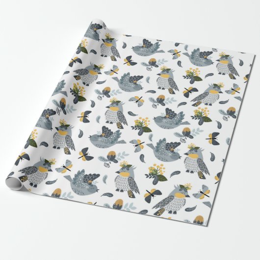 Landsvogels Cadeaupapier (Uitgerold)