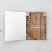 Landthema Wedding Kaart (5 x 7 inch) (Binnen)