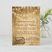 Landtrouwuitnodiging met Barn en Silo Kaart (Staand voorkant)