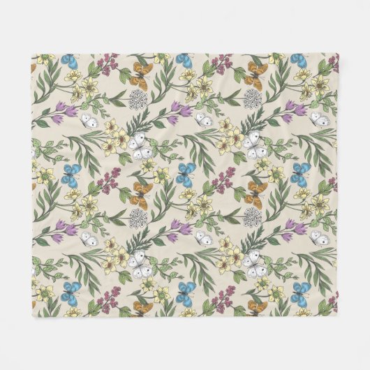 Landtuin Fleece Deken (Voorkant (Horizontaal))