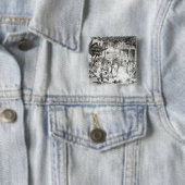 Landu Dance Vierkante Button 5,1 Cm (In situ)