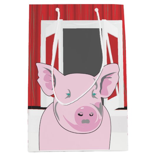 Landvarken met een Barn MGB Medium Cadeauzakje (Voorkant)