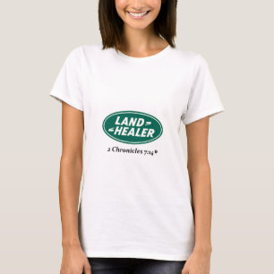 Landverwarming: Land Rover parody T-shirt